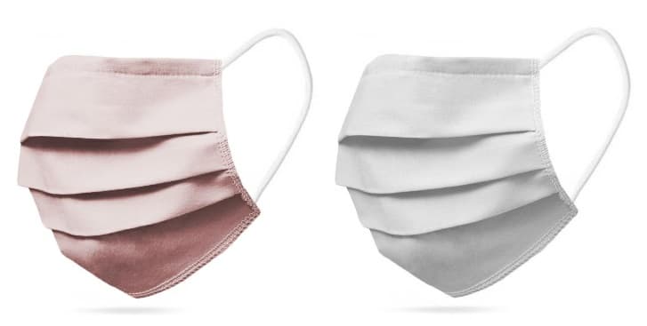 2-PACK Tvättbart Munskydd Mix Rosa, Vit