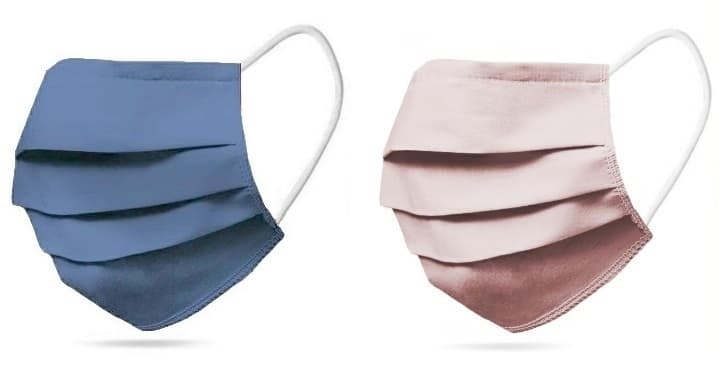 2-PACK Tvättbart Munskydd Mix Jeansfärgad, Rosa