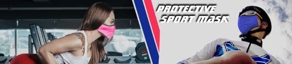 1-PACK Tvättbart Munskydd Active Sport Rosa MEDIUM