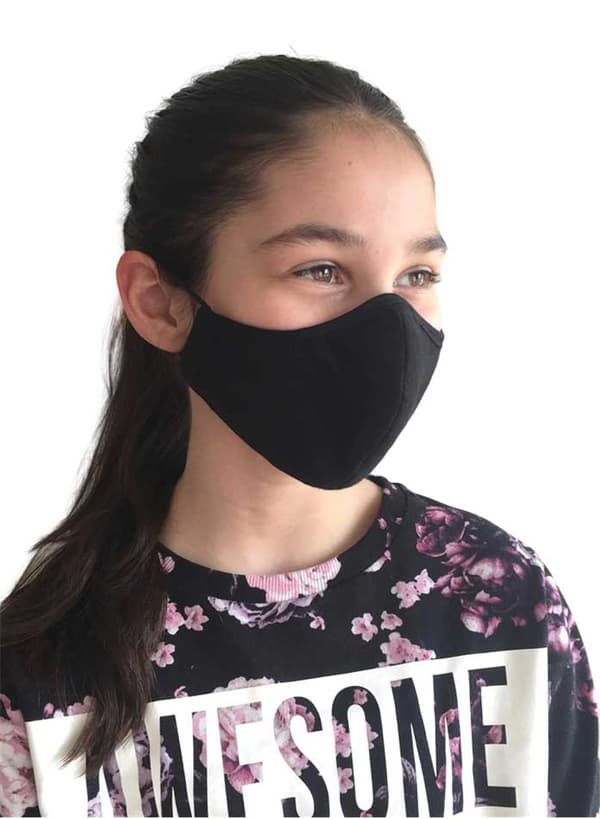 Washable face mask in fabric, for children and adults