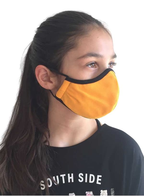 Washable face mask in fabric, for children and adults