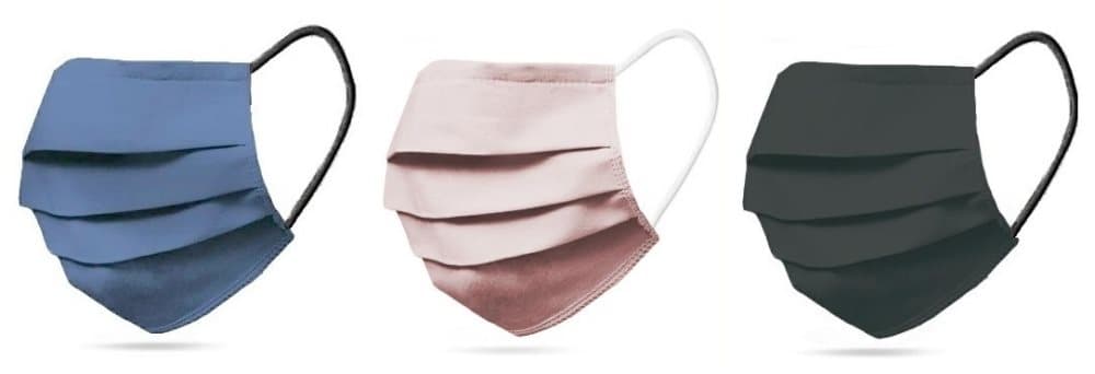 3-PACK Tvättbart Munskydd Mix Jeans, Rosa, Svart