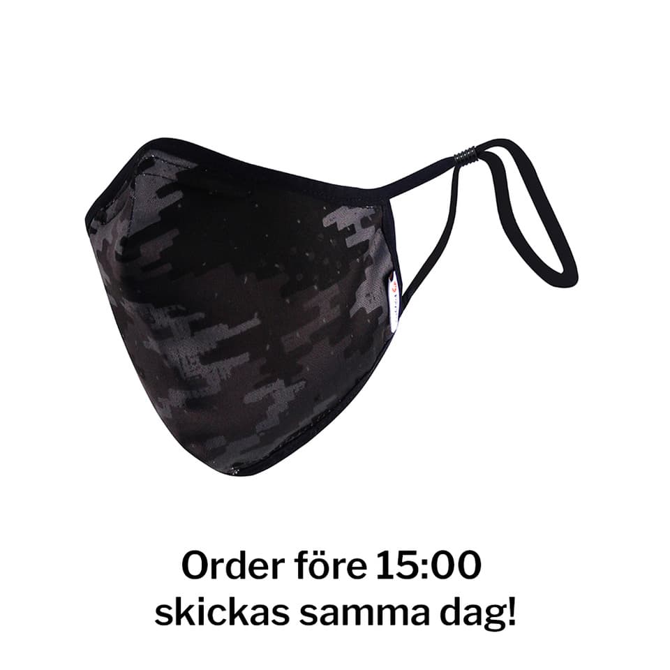 Munskydd POLYGIENE VIRALOFF® 3-Layer – Black/Camo Serie 3.0