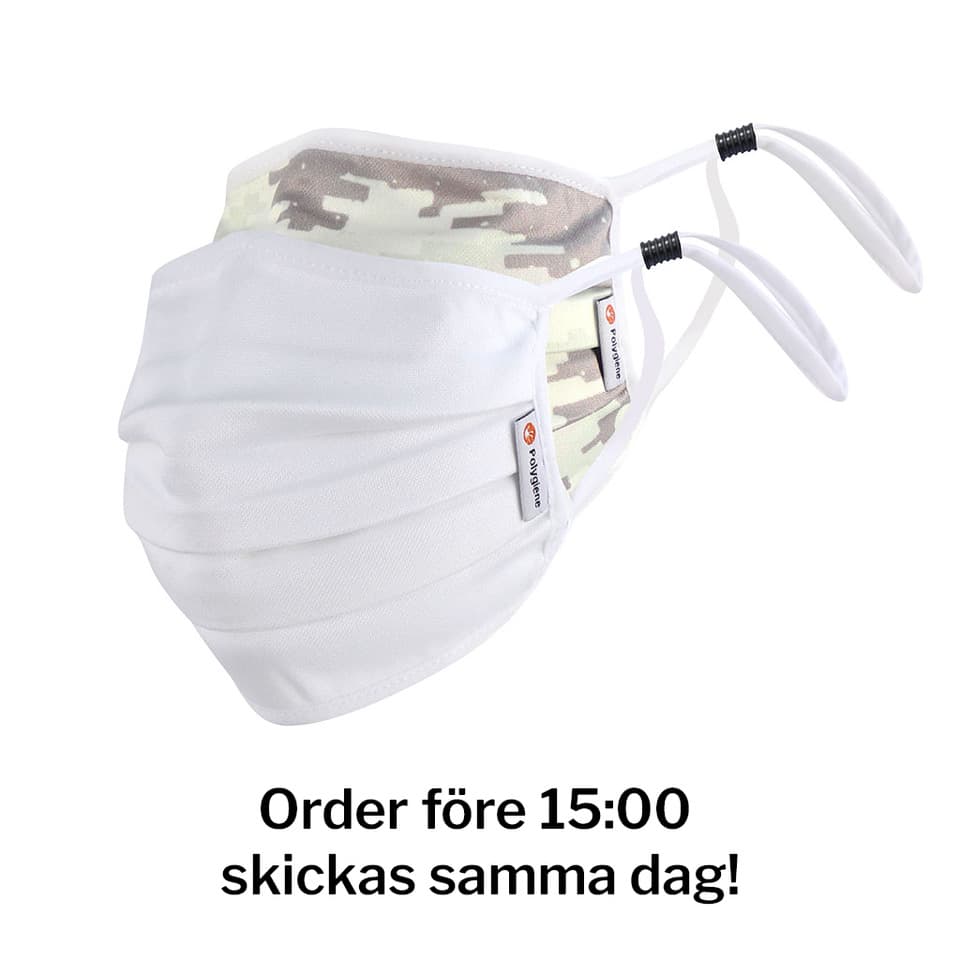 Munskydd POLYGIENE® 3-Layer 2 Pack – White/Camo