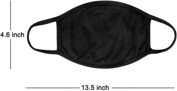 Tvättbar tygmask Munskydd Skyddsmask Vit