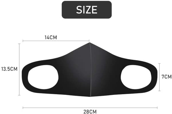 5 Pack Tvättbar mask Munskydd Skyddsmask