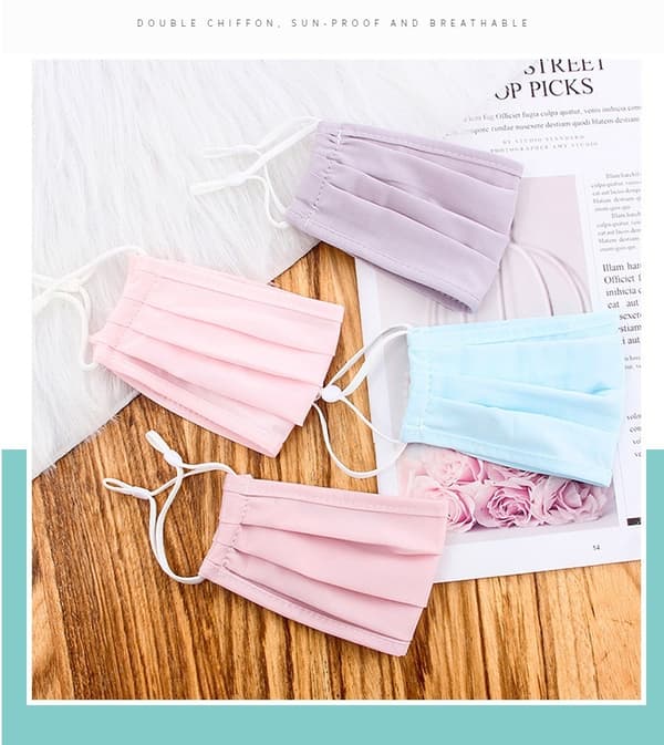 Silk Tvättbar mask – Munskydd Skyddsmask Blå