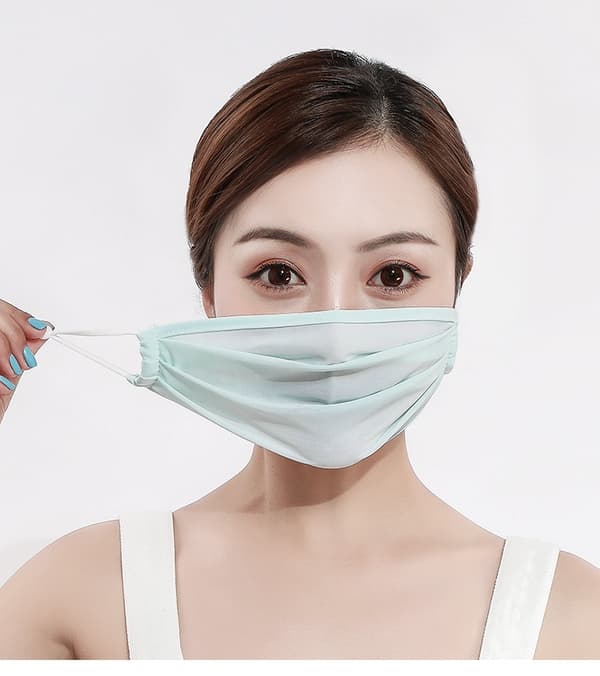 Silk Tvättbar mask – Munskydd Skyddsmask Blå