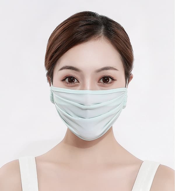 Silk Tvättbar mask – Munskydd Skyddsmask Blå