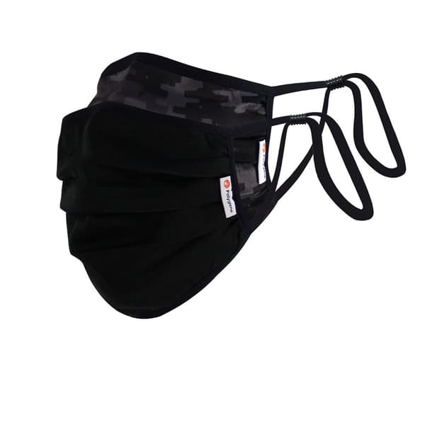 25st 2 pack Munskydd POLYGIENE VIRALOFF® 3-Layer Black/Camo