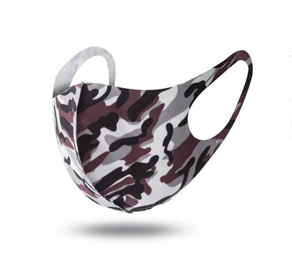 Andningsskydd / Ansiktsmask I Tyg Camouflage Tvättbart