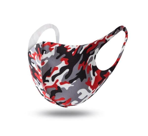 Andningsskydd / Ansiktsmask I Tyg Camouflage Tvättbart