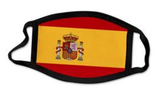 Tvättbara Tygmunskydd Spanien 4 Stycken