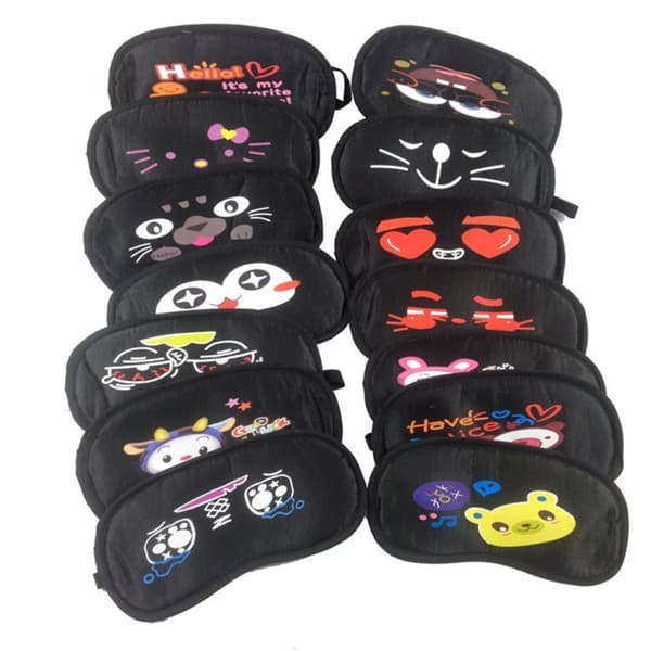 Män Kvinnor Sov Mjuk Vadderad Shade Relax Blindfold Eye Mask Ögonmask Sovhjälp