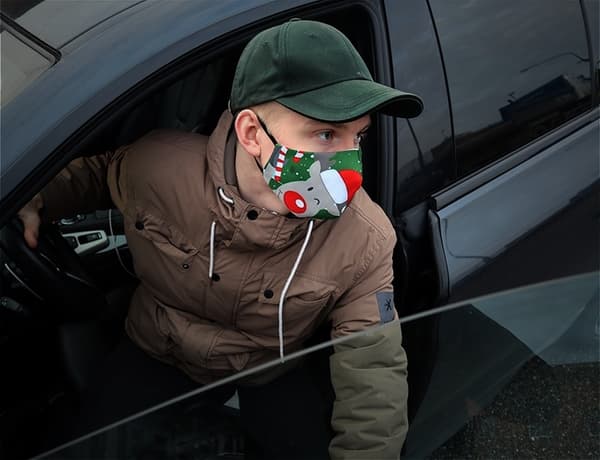 Mundbeskytter med julemotiv (Julren)