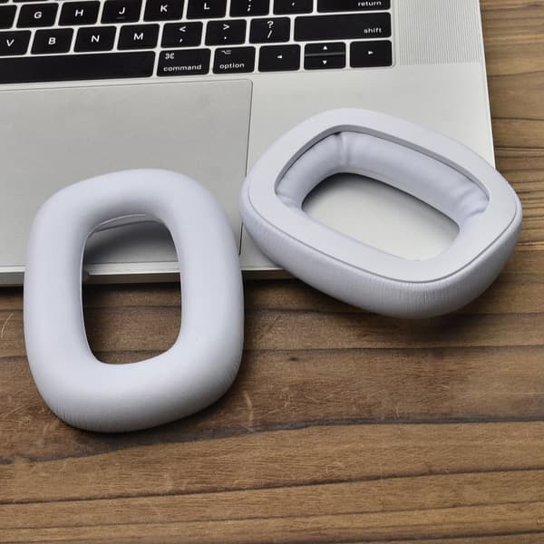 INF Ersättnings öronkuddar till Logitech Astro A30 - Vitt proteinläder