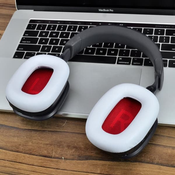 INF Ersättnings öronkuddar till Logitech Astro A30 - Vitt proteinläder