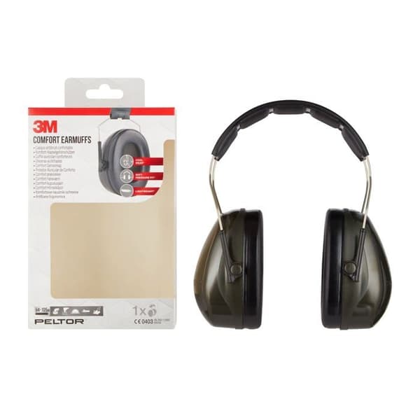 Hörlurar - hörselkåpor - 3m plugg - H520AC1 - Peltor Optime II H520A Bekväma brusreducerande hörlurar, 1/PK (94 A 105 Db)