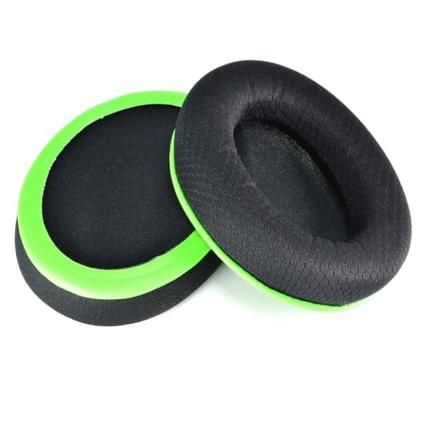 INF Udskiftnings-ørepuder til Razer-headset - 2-pak, sort og grøn