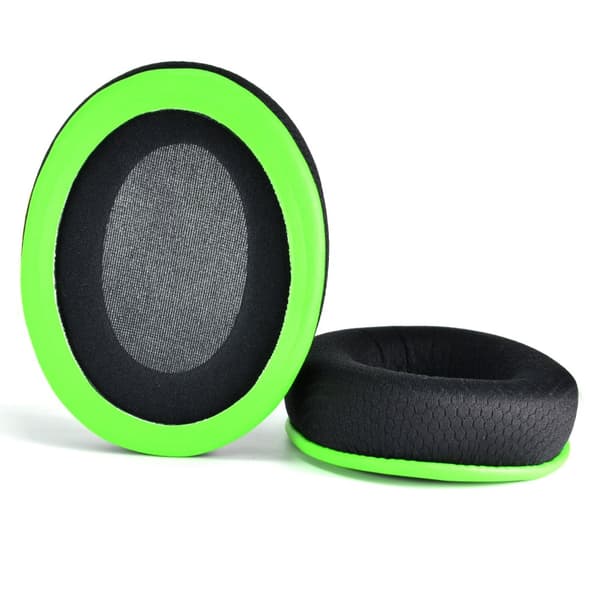 INF Udskiftnings-ørepuder til Razer-headset - 2-pak, sort og grøn