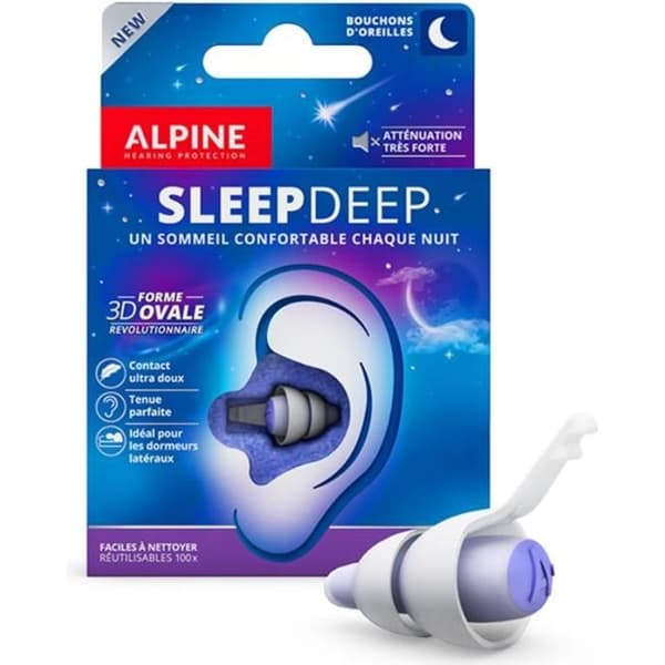 Alpine Sleepdeep öronproppar för sömn