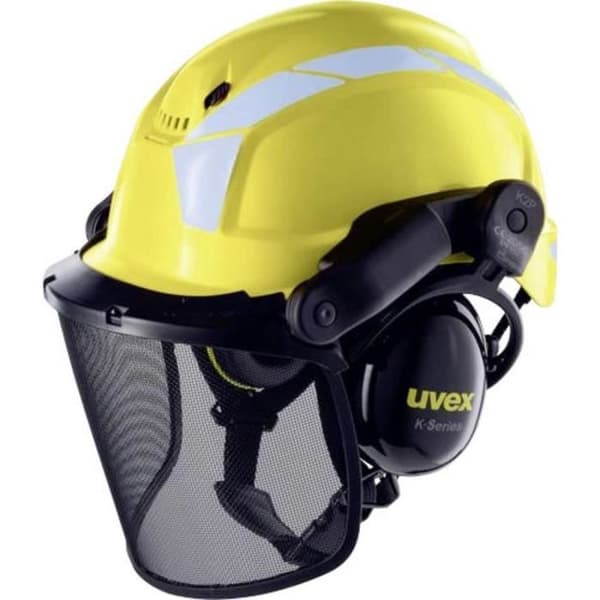 Skogshjälm - UVEX - 9772 9774236 - Unisex - Gul - Huvudskydd - 27 db