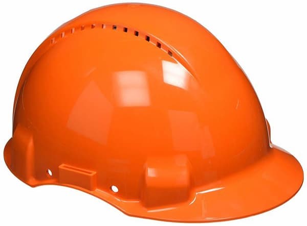 3m - G3000DUV-OR - Skyddshjälm (TM) G3000 orange, ventilerad, med standardsele och fårskinn i läder
