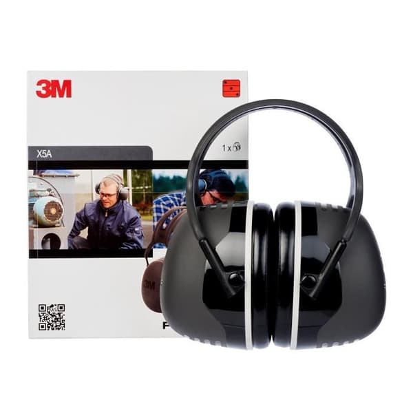 3M™ Peltor™ hörselkåpor modell X5 - Svart - Pannband - 37dB - 351g
