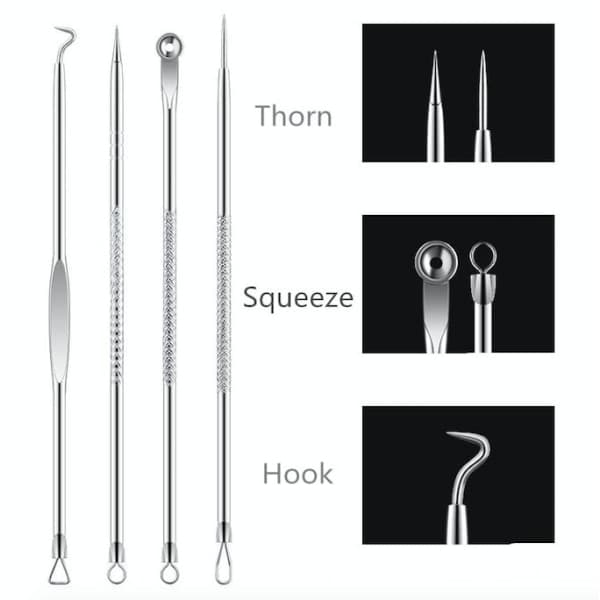 Blackhead Tool 4-Pack Blackhead -työkalusarja