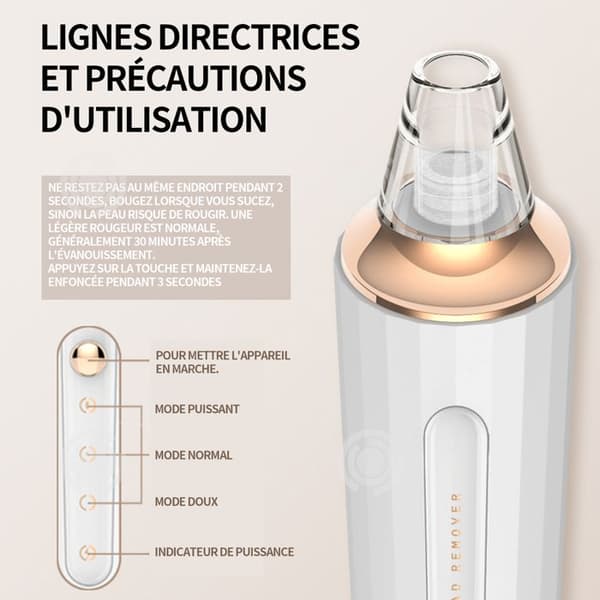 INN Blackhead Dammsugare 5 i 1 porrengöring Uppladdningsbar Blackhead Extractor Ansiktshudscrubber Hudskrubber