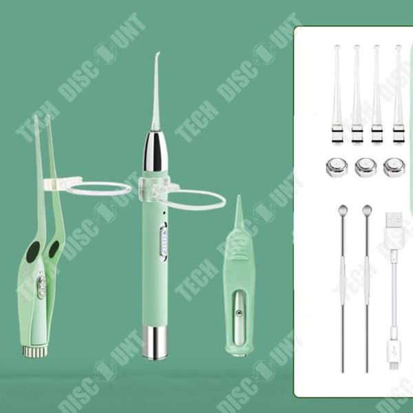 TD® Light-Up Ear Shovel Baby Ear Scoop Visual Digging Earwax Pincett Set med Light Ear Picking