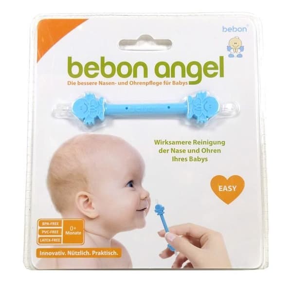 bebon Angel - Den bästa näs- och öronrengöringen för bebisar - Synbart effektivare än näs-/näsaspiratorer,