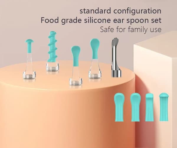 Lollanda Trådlös Smart Öronrengörare - IP67 öronrensare med inbyggd kamera för säker och effektiv rengöring