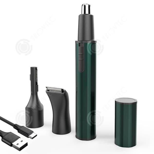 INN Trimmer Näsa 3 i 1 600mAh 3W Skonsam rakning Nästussvans Trimmer Tvättbar kniv Vått och torr användning USB-laddning