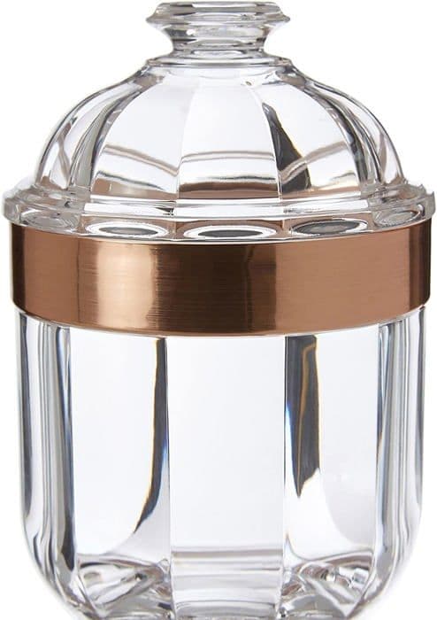 Premier husgeråd - 1601669 - Rose Gold Akryl Transparent Box 10 x 10 x 15 cm