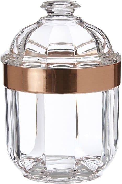 Premier husgeråd - 1601669 - Rose Gold Akryl Transparent Box 10 x 10 x 15 cm