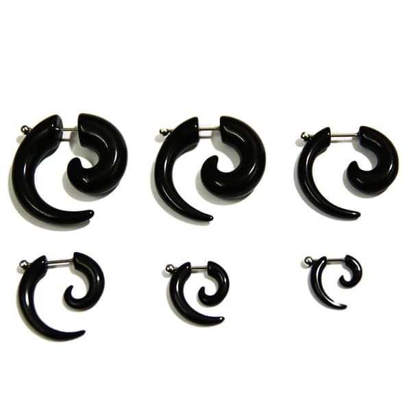 Fake expander akryl - Svart nr6. 3mm