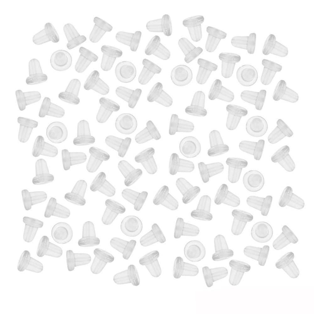 Gummiploppar Ploppar till örhängen 1000-Pack