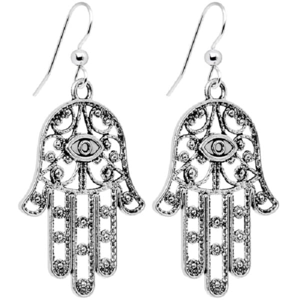 Earrings/Korvakorut - The Hand of Fatima - Evil Eye