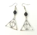 Pikkukuva 1 / 2: Earrings/Korvakorut - Deathly Hallows - Harry Potter - Onyx/Onyksi