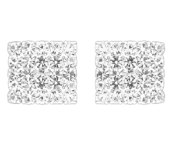 Örhängen Prydda med klara kristaller