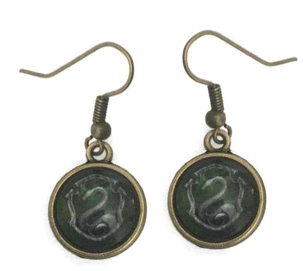 Earrings - Slytherin - Harry Potter - Bronze