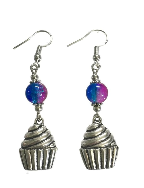 Earrings - Cupcake - Bead