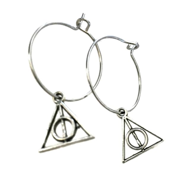 Earrings - Creoles - Deathly Hallows - Harry Potter - Two Sizes