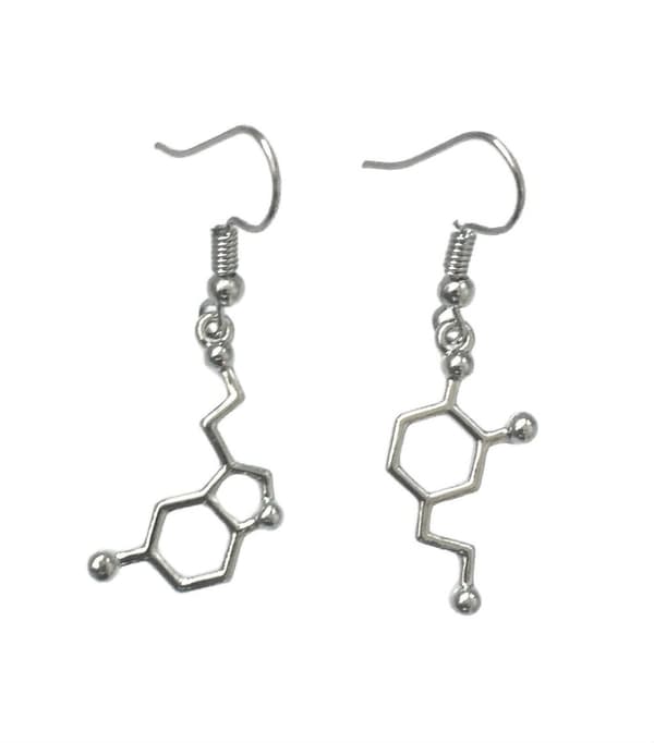 Örhängen Molekyl Dopamin Serotonin Asymmetriska