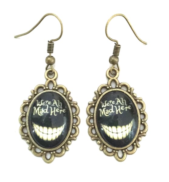 Earrings - We're all mad here - Bronze