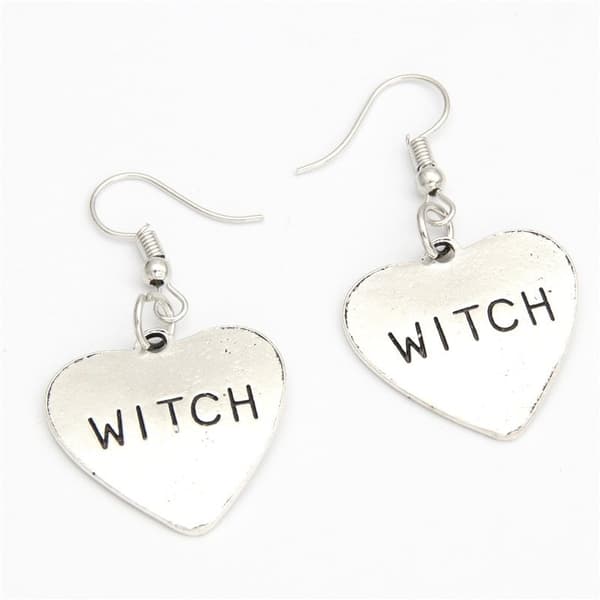 Örhängen WITCH Wicca Hjärtan Pagan