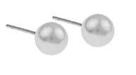 Snö - Laney Pearl Ear White 6mm