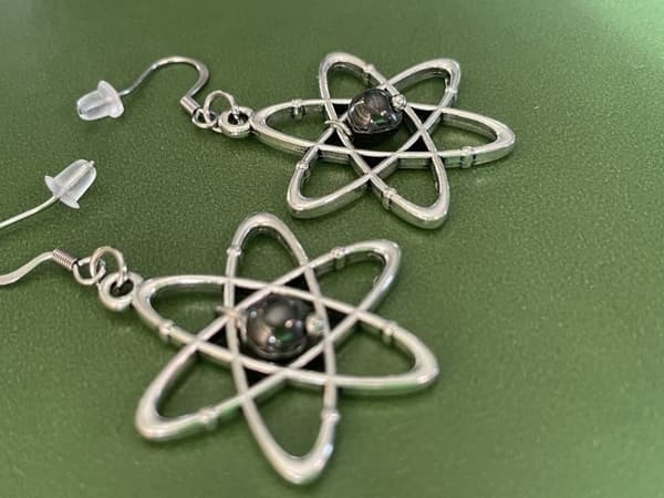 Örhängen Atom DNA Molekyl Biokemi Hematit Rostfria krokar