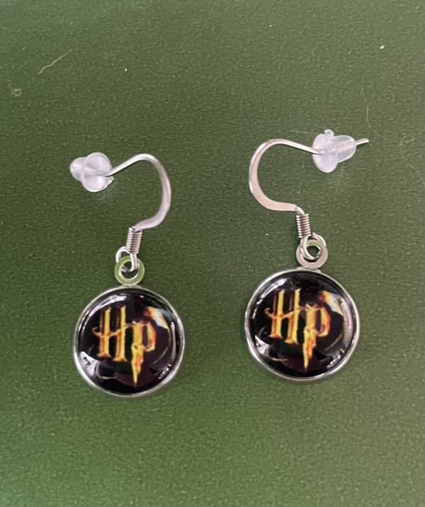 Earrings - HP - Harry Potter - Silver/Black